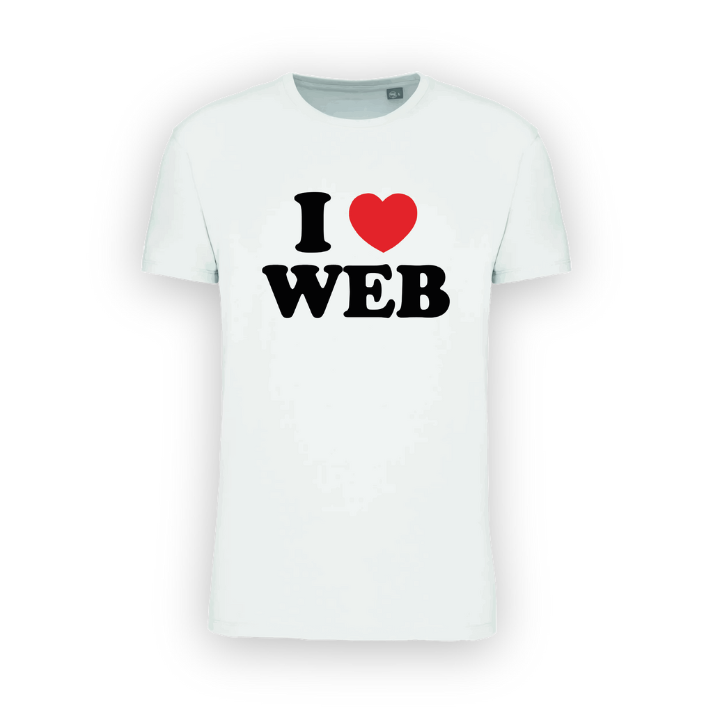 T-shirt unisexe – "I ❤️ WEB"